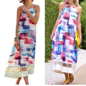Anthropologie Sachin + Babi Painted Maxi Dress S